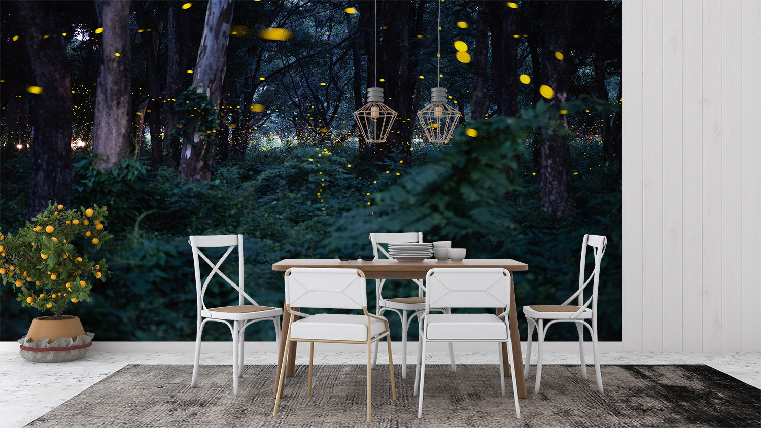 Papier Peint Foret Feerique