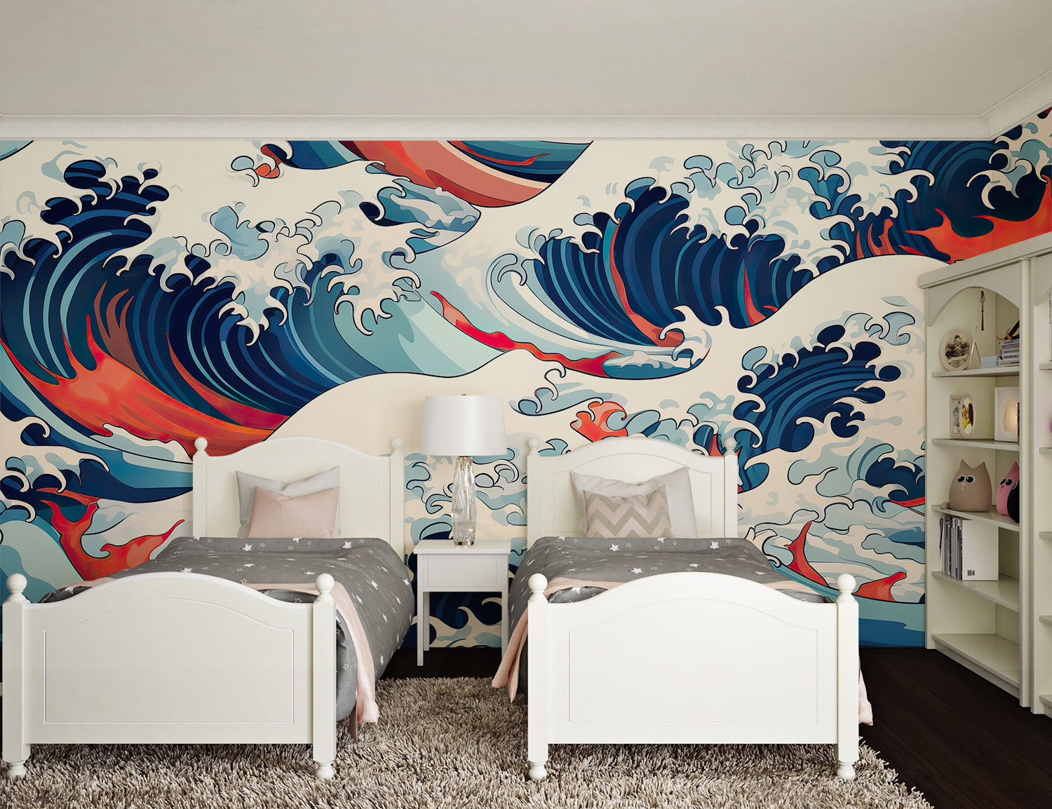 Papier Peint Japonais Bleu