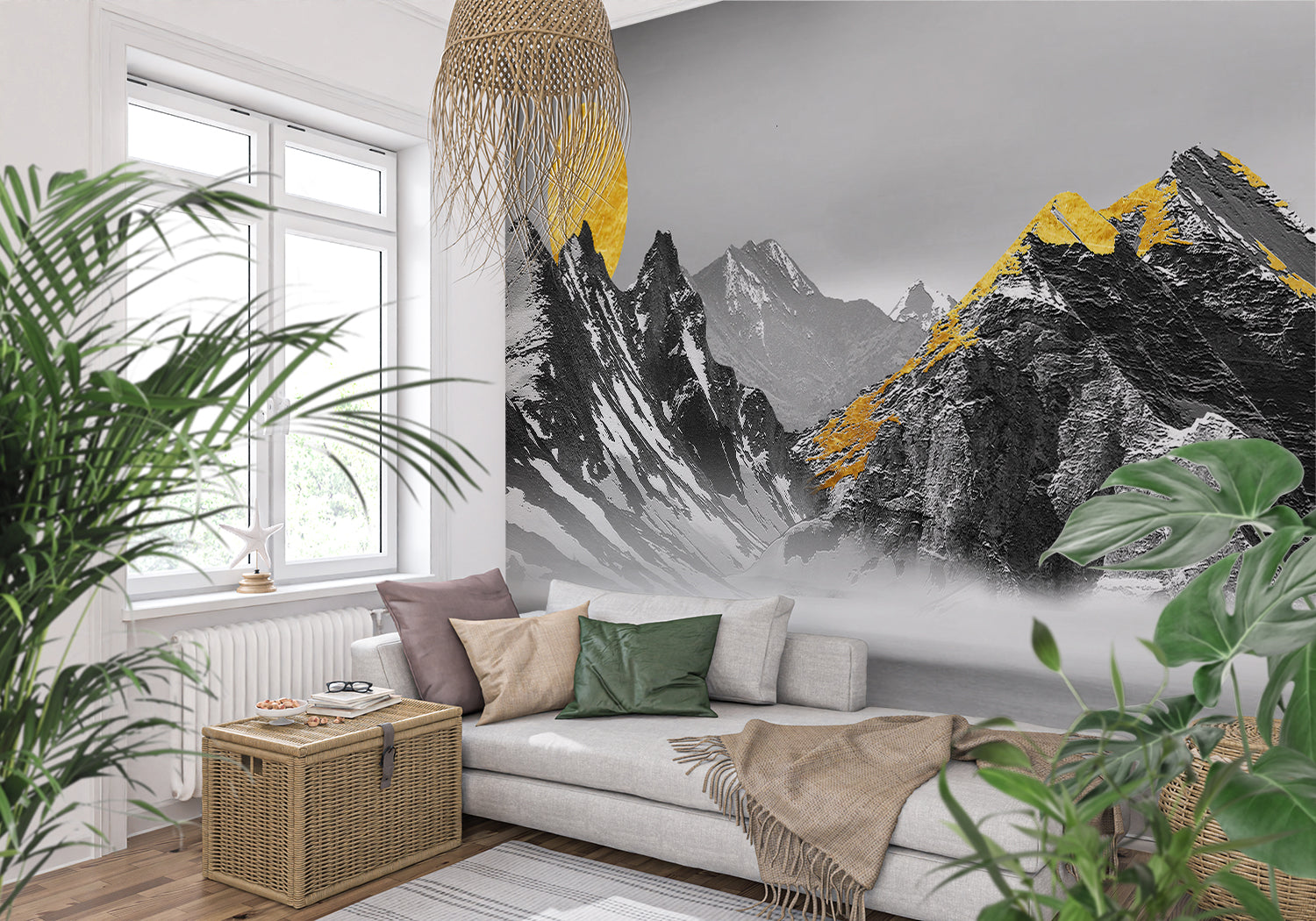 Papier Peint Montagne Neige