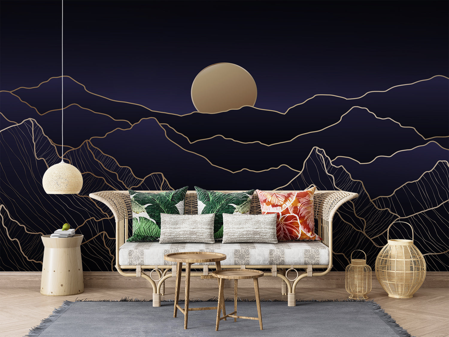 Papier Peint Motif Montagne