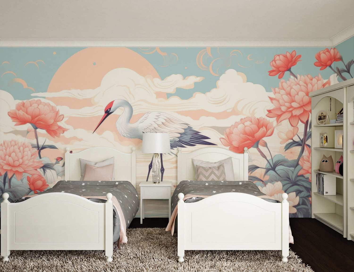 Papier Peint Oiseaux Japonais
