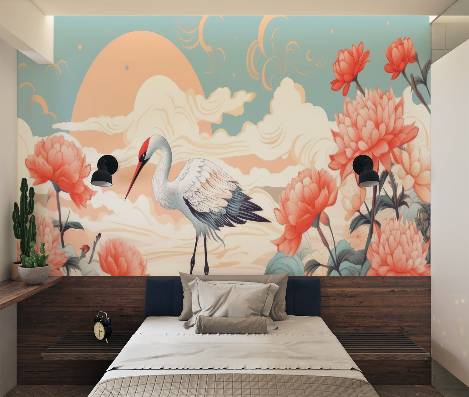 Papier Peint Oiseaux Japonais