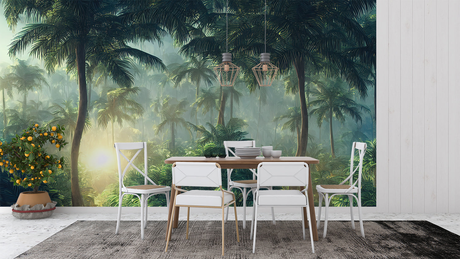 Papier Peint Panoramique Foret Tropicale