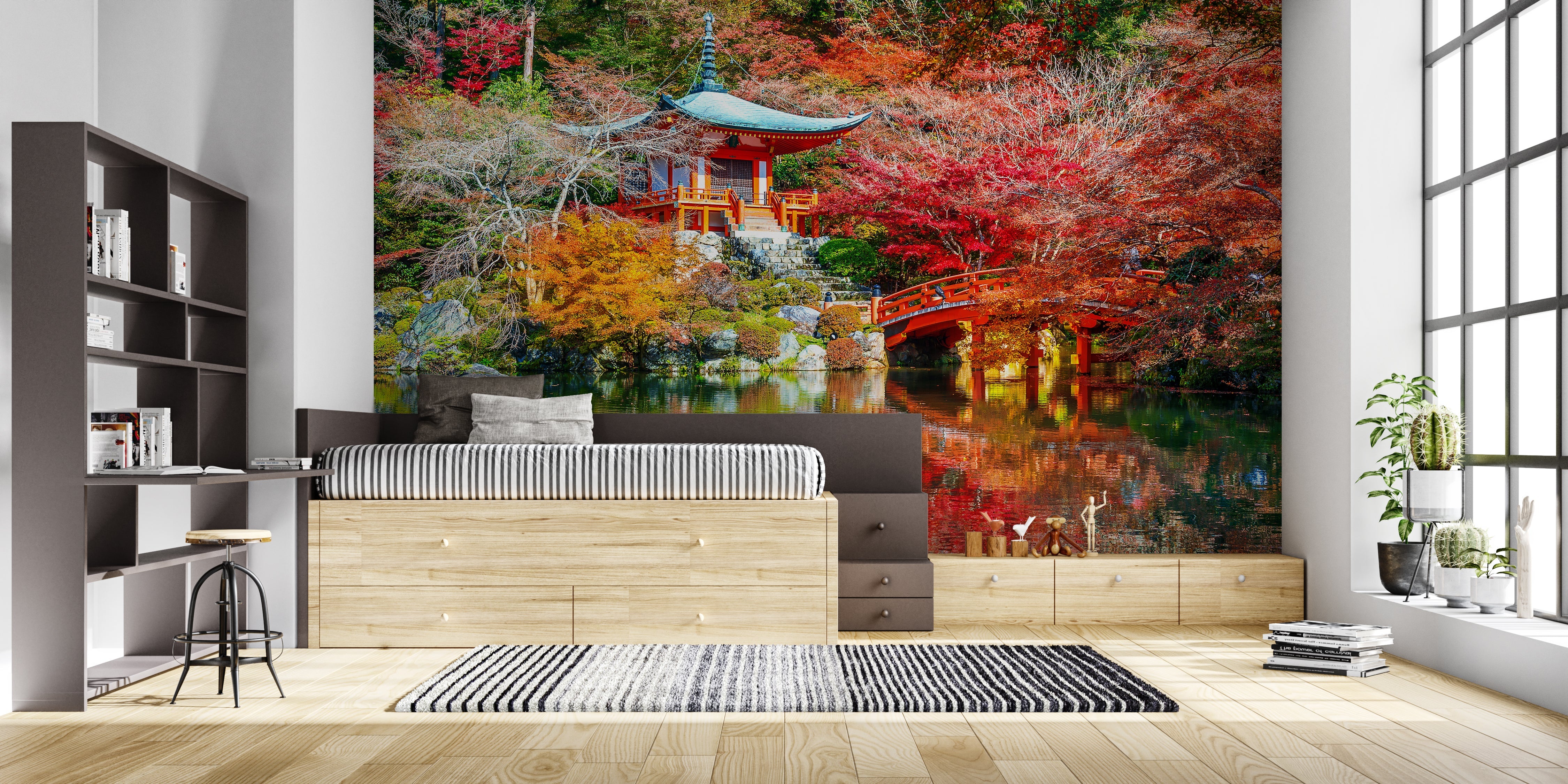 Papier Peint Panoramique Jardin Japonais