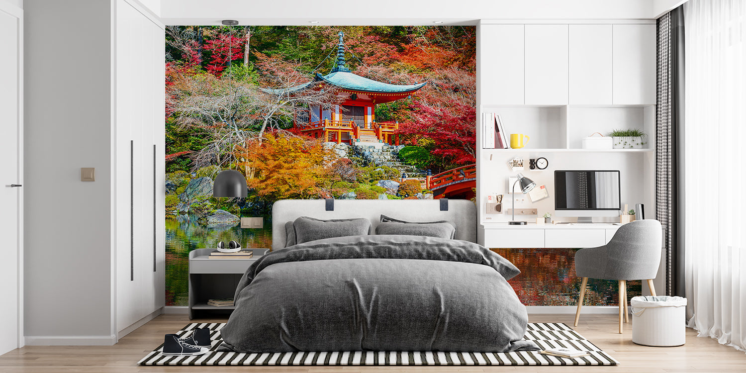 Papier Peint Panoramique Jardin Japonais