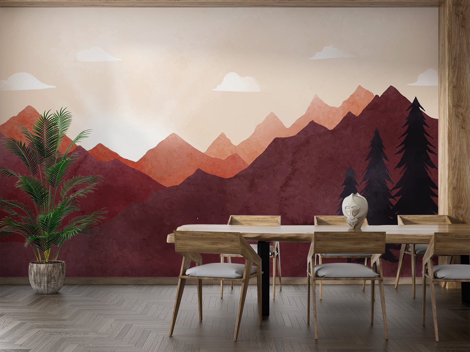 Papier Peint Pour Chalet Montagne