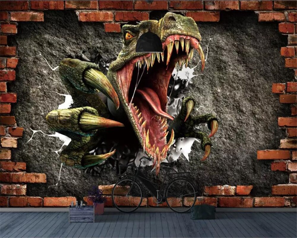 papier peint tyrannosaure