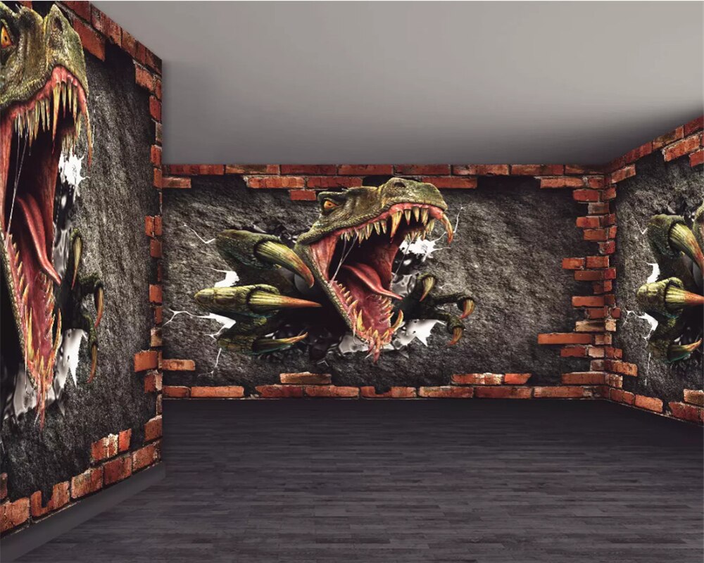 papier peint tyrannosaure