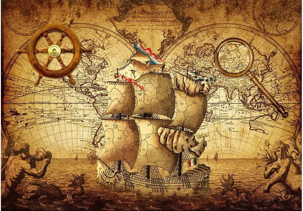 خلفيات خريطة العالم القديم