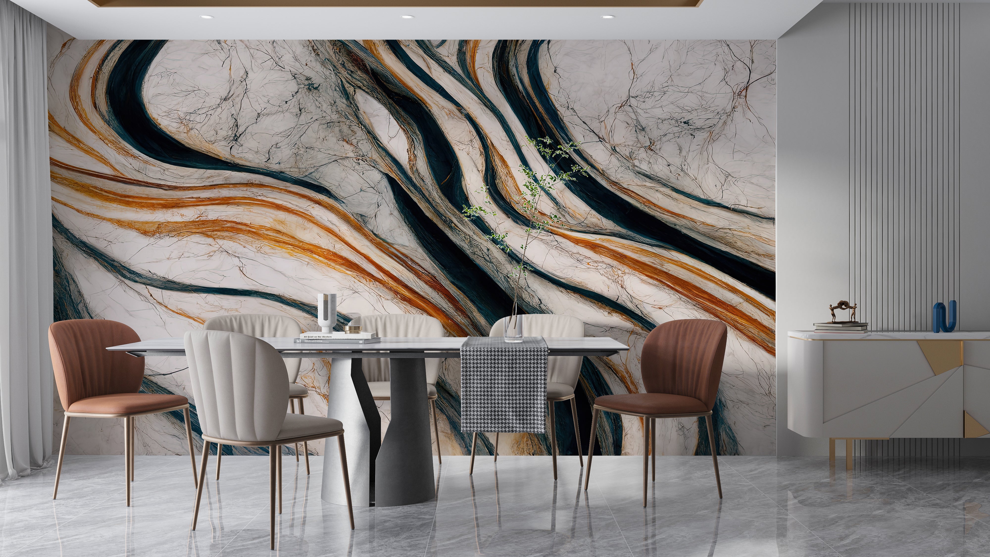 Papier Peint Style Marbre